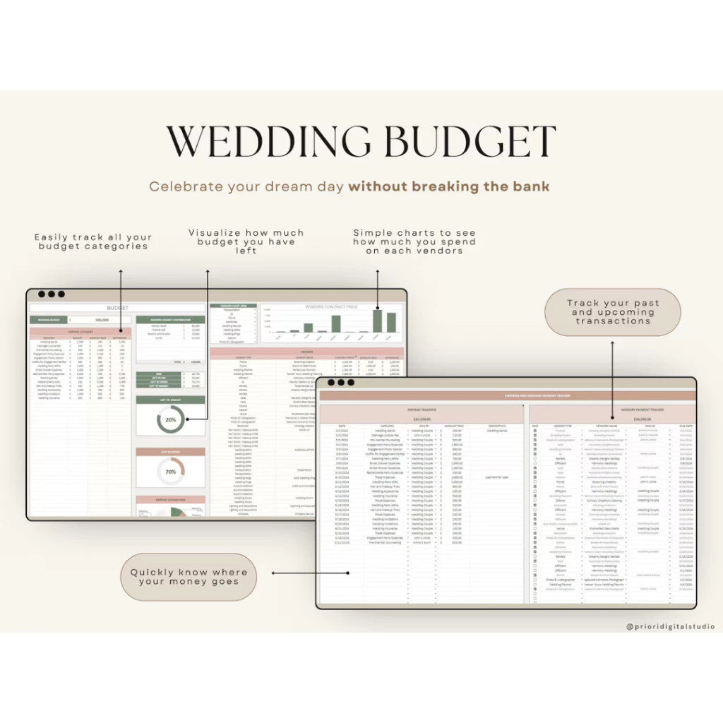 (59) Template Perencanaan Pernikahan | Wedding Planner Spreadsheet Wedding Budget Tracker Wedding Timeline Checklist Gue