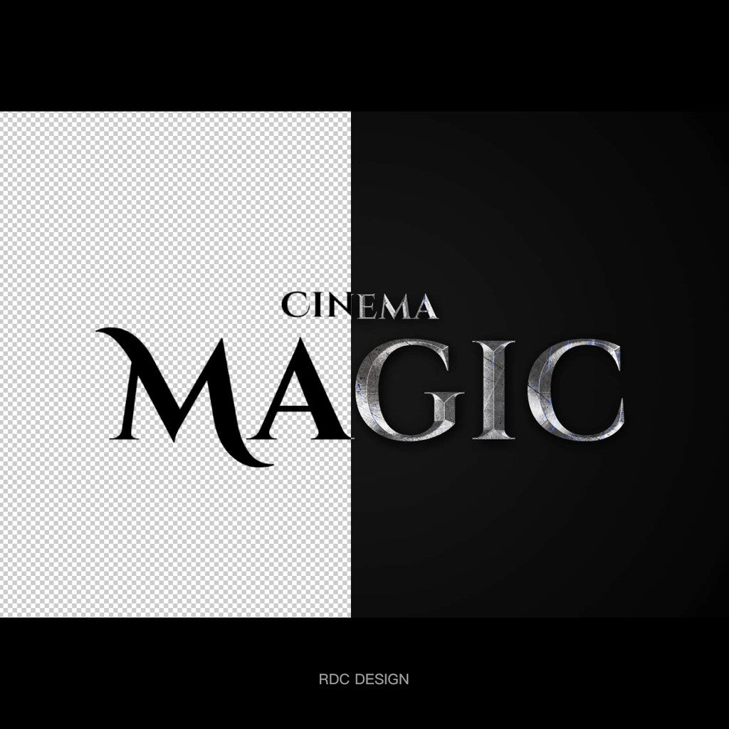 3D DESIGN | 🎬 Y2K Chrome Font Logo Mockup (Film Style) – Photoshop
