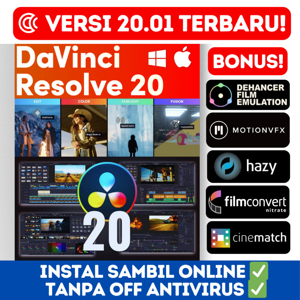 Davinci Resolve 20 Studio Update Windows MacOs[ MICHIGO STUDIO ]
