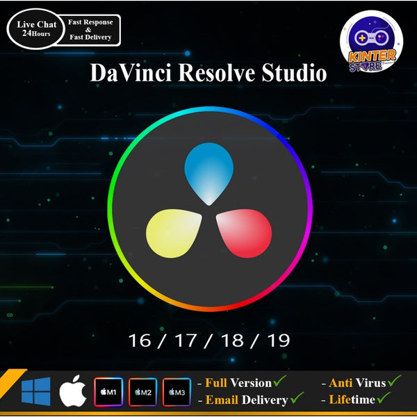 🎬 DaVinci Resolve Studio for Windows & Mac (M1 / M2 / M3) | Versions 16–19 | [MICHIGO STUDIO]