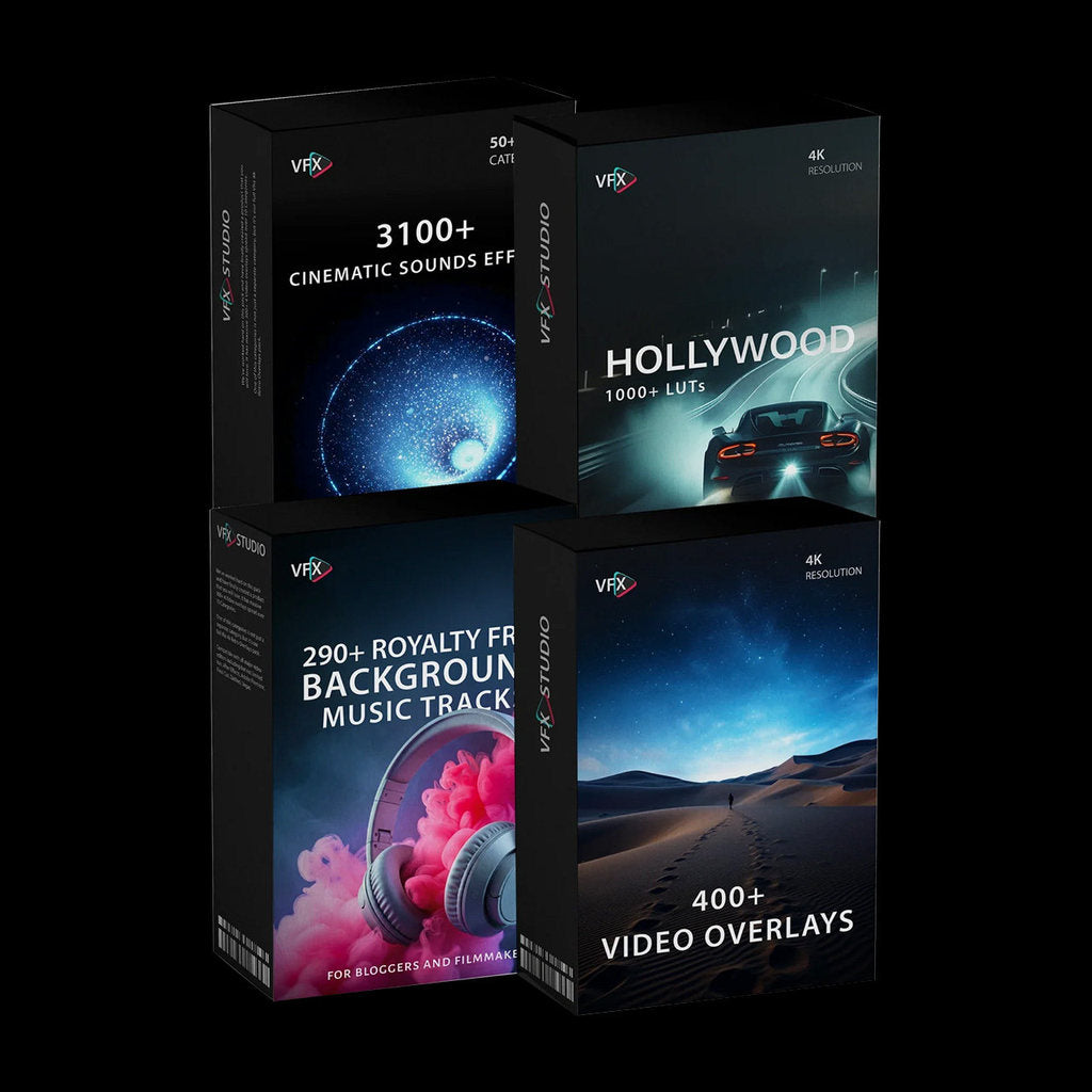 🎬🎵 [Bundle] 4700+ color grading, sound & video assets – Products Essential Filmmakers Bundle [MICHIGO STUDIO] ✨