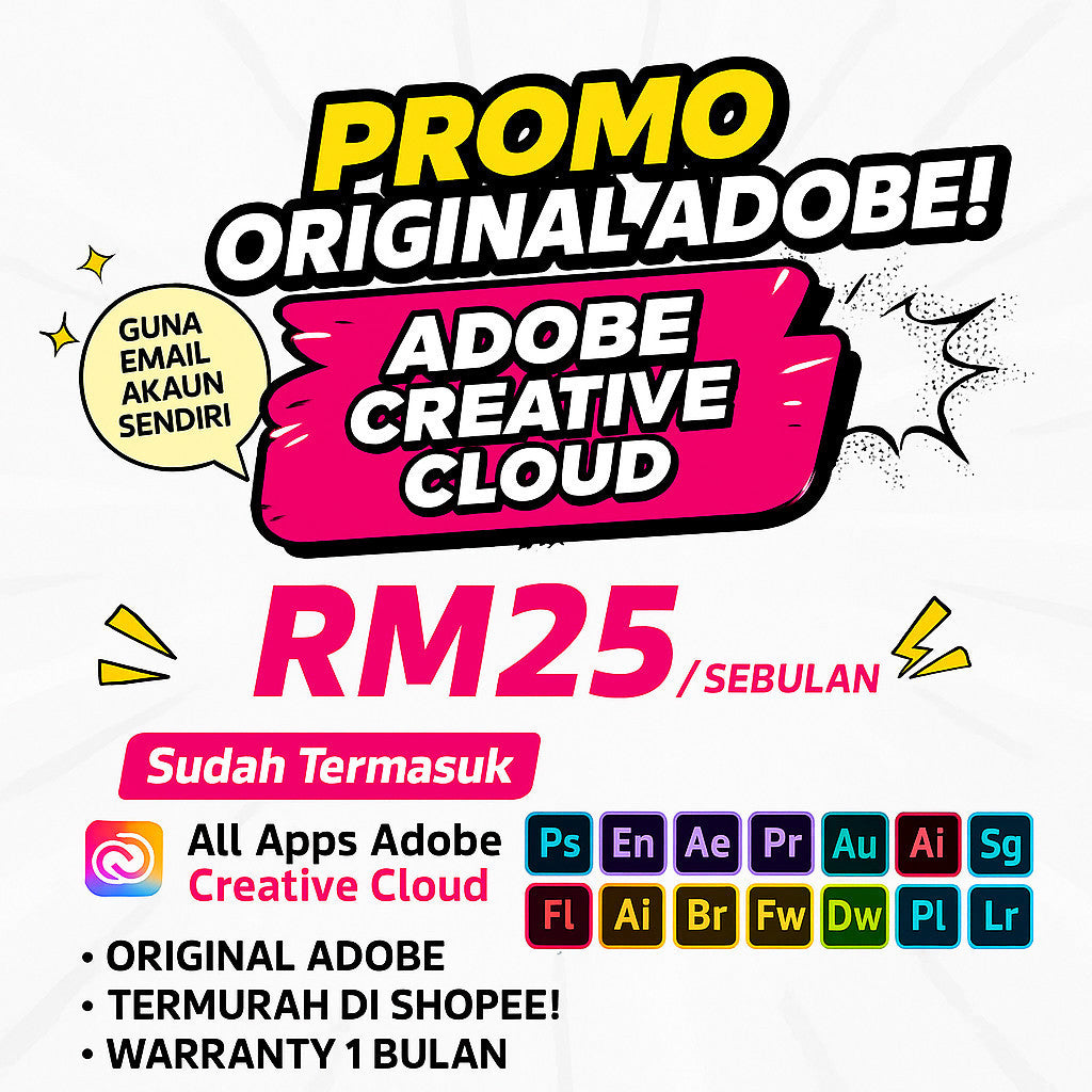 🖥 ADOBE CREATIVE CLOUD ORIGINAL |  AI Firefly + 100GB Cloud Storage | Own Email | Mac Win Ipad android |  MICHIGO STUDIO