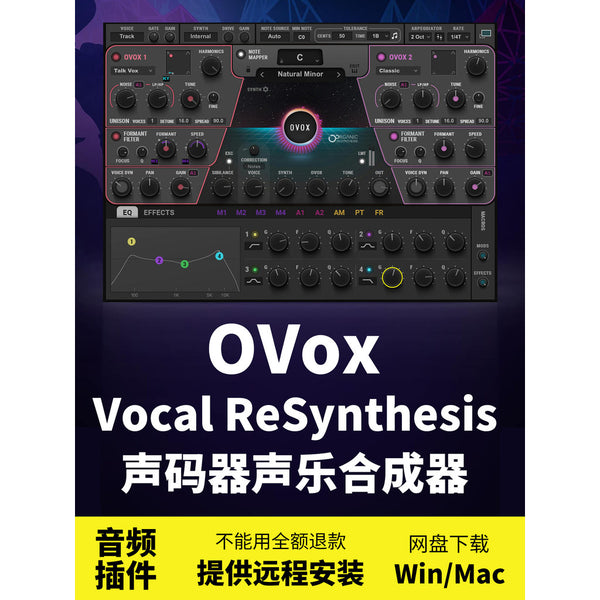 🤖 OVox Vocal ReSynthesis Plugin Vocal Synth, Vocoder & Creative FX Tool Win Mac [MICHIGO STUDIO]