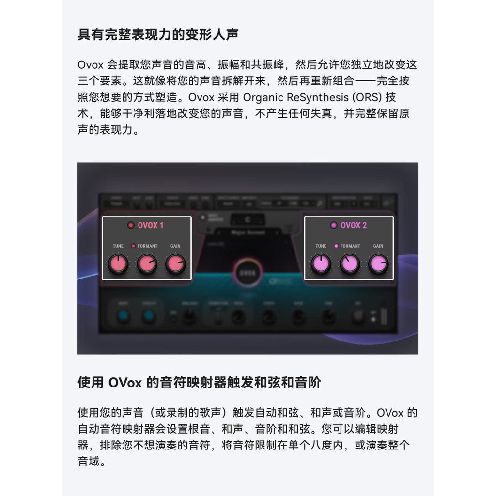 🤖 OVox Vocal ReSynthesis Plugin Vocal Synth, Vocoder & Creative FX Tool Win Mac [MICHIGO STUDIO]