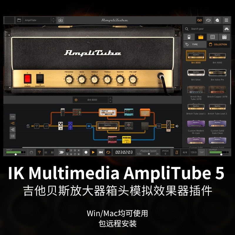 🎸 AmpliTube 5 MAX Plugin Electric Guitar Amp & Effects Suite with Full Presets [MICHIGO STUDIO]