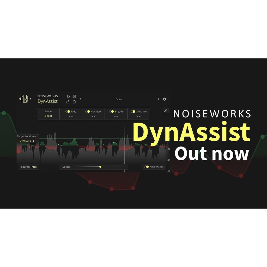🧠 NoiseWorks DynAssist 2.2.0 AI Auto Vocal Repair & Mixing Plugin Mac [MICHIGO STUDIO]