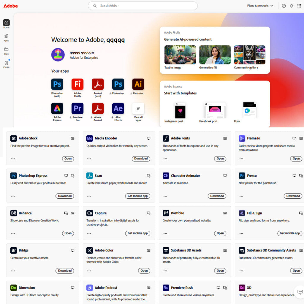 🖥 ADOBE CREATIVE CLOUD ORIGINAL |  AI Firefly + 100GB Cloud Storage | Own Email | Mac Win Ipad android |  MICHIGO STUDIO