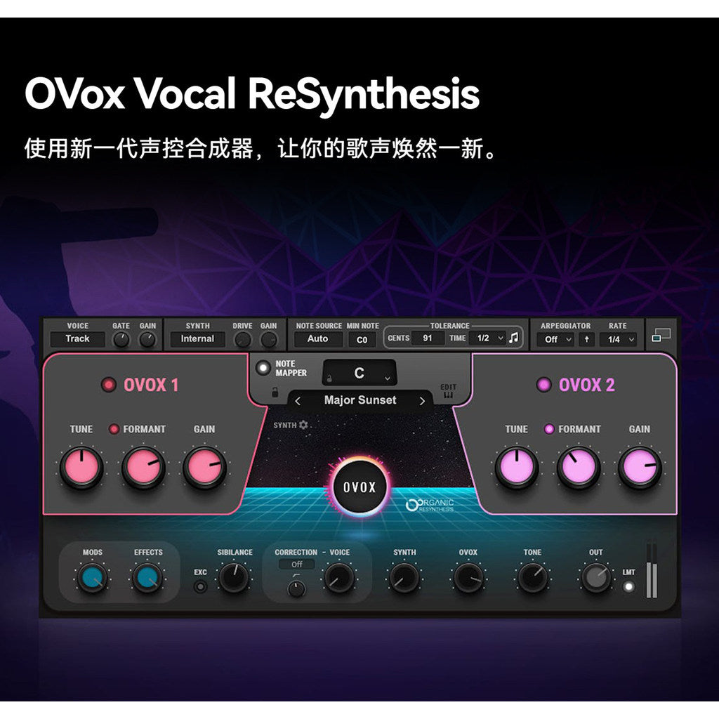 🤖 OVox Vocal ReSynthesis Plugin Vocal Synth, Vocoder & Creative FX Tool Win Mac [MICHIGO STUDIO]