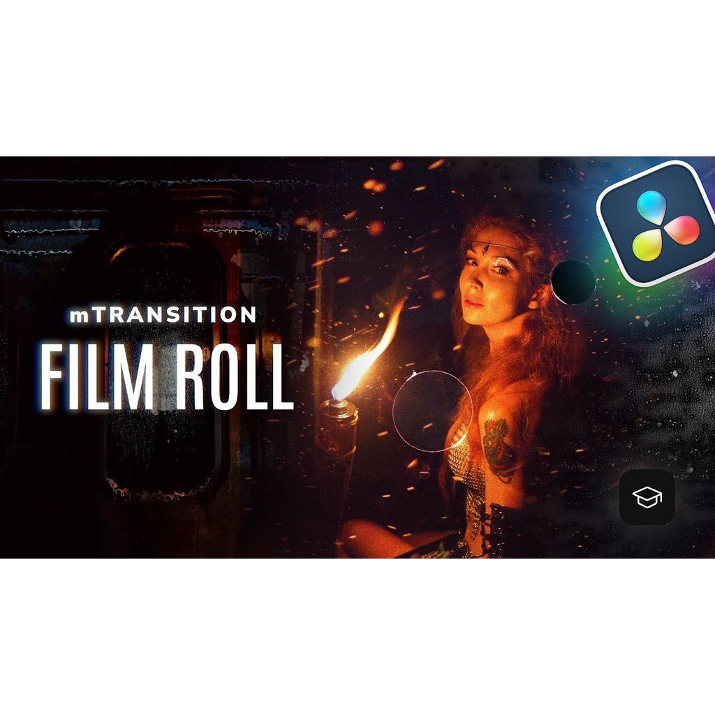 🎛️ [PowerGrade] 50 DaVinci film-style transitions – MotionVFX mTransition Film Roll (Chinese) [MICHIGO STUDIO] 🎬✨