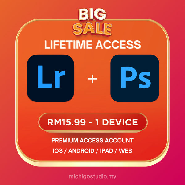 ⚡ Original Lightroom + Photoshop Premium Lifetime Access | iOS , Android & PC | Full Warranty