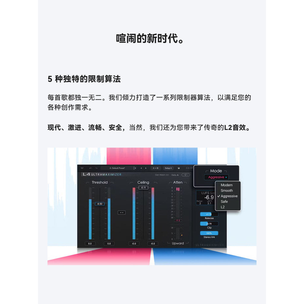 🎚️ L4 Ultramaximizer Plugin Mastering Limiter & Bus Maximizer Effect for Win Mac [MICHIGO STUDIO]