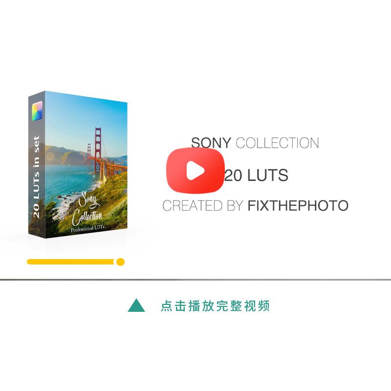 📷 Sony Pro LUTs | 20+ Color Grading Presets for AE, PR, FCPX, DaVinci - MICHIGO STUDIO