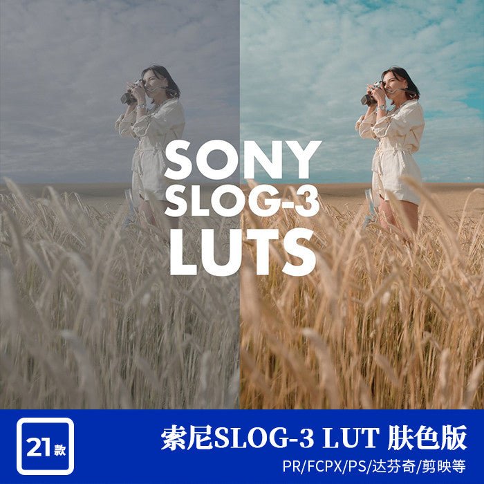 🎥 Sony S - Log3 LUTs – Skin Tone & Pro Film Look for PR / FCP / DaVinci [ MICHIGO STUDIO ] - MICHIGO STUDIO