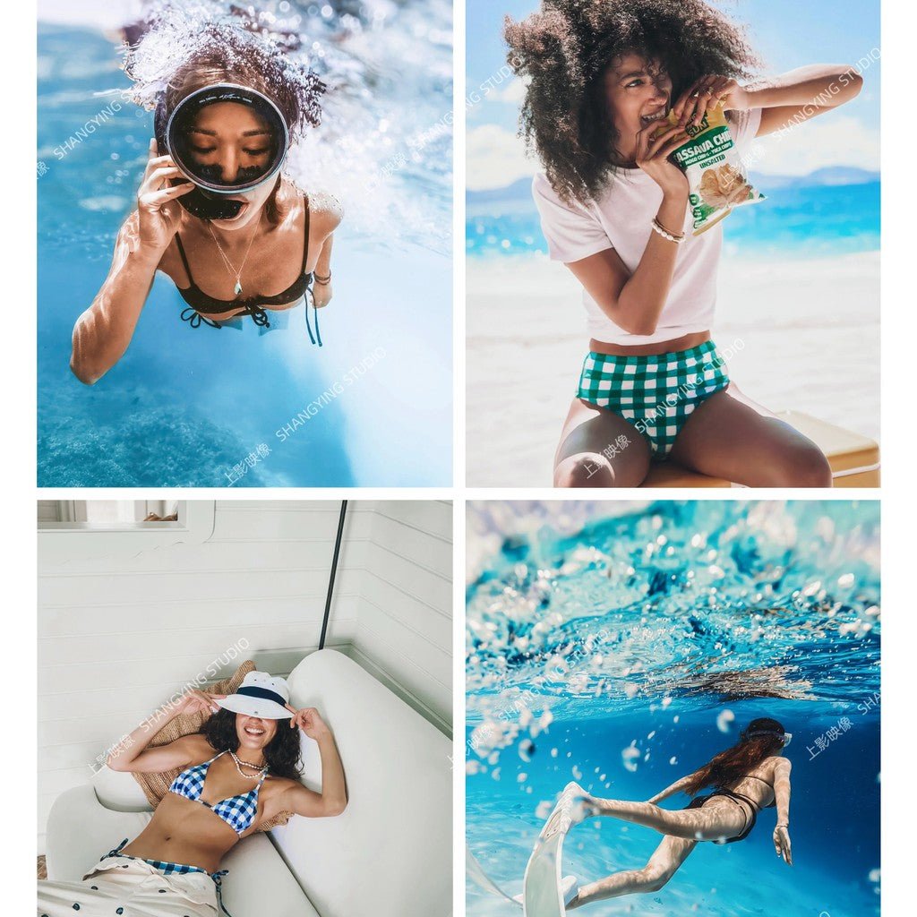 📸 Travel Cyan Blue Island Diving – Lightroom Preset (Mobile, PS, PR, Capcut, FCPX, DaVinci LUT) - MICHIGO STUDIO
