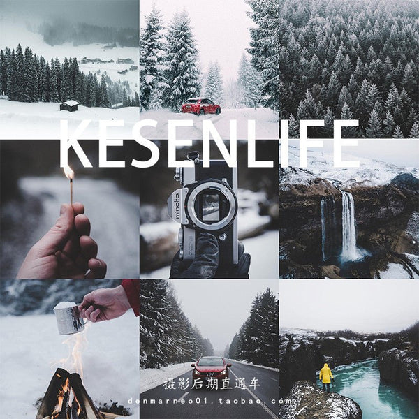 📸 Vintage Movie Winter Snow Scene – Lightroom Preset (FCPX, DaVinci LUT, Mobile, PS, VN)