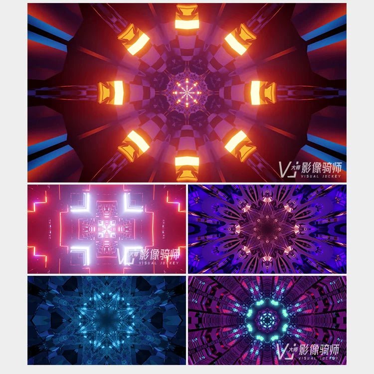 Visual Pack 🎬 | 3D Glass Tunnel Motion | Nightclub Bar Stage LED Screen Live VJ Loop Background 4K 🔥 - MICHIGO STUDIO