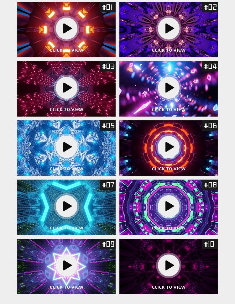 Visual Pack 🎬 | 3D Glass Tunnel Motion | Nightclub Bar Stage LED Screen Live VJ Loop Background 4K 🔥 - MICHIGO STUDIO