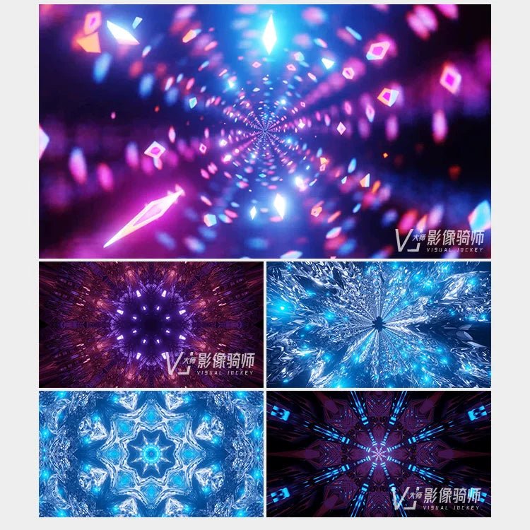 Visual Pack 🎬 | 3D Glass Tunnel Motion | Nightclub Bar Stage LED Screen Live VJ Loop Background 4K 🔥 - MICHIGO STUDIO