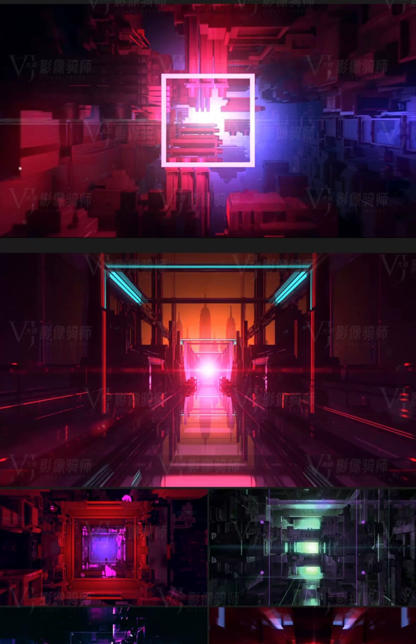 Visual Pack 🎬 | 3D Mechanical Motion Dance | DJ Club Stage LED Screen Live VJ Loop Background 4K 🔥🎶✨ - MICHIGO STUDIO