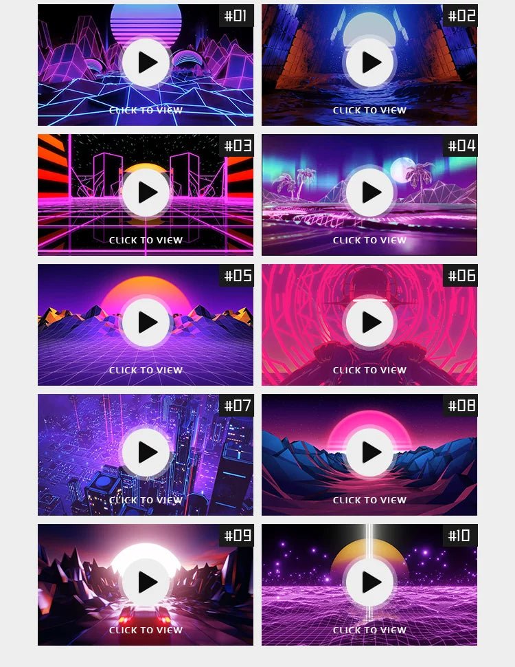 Visual Pack 🎬 | 3D Sci - Fi Cyberpunk Fly - Through | City Nightclub Live LED Big Screen VJ Background Video 4K 🌆 - MICHIGO STUDIO