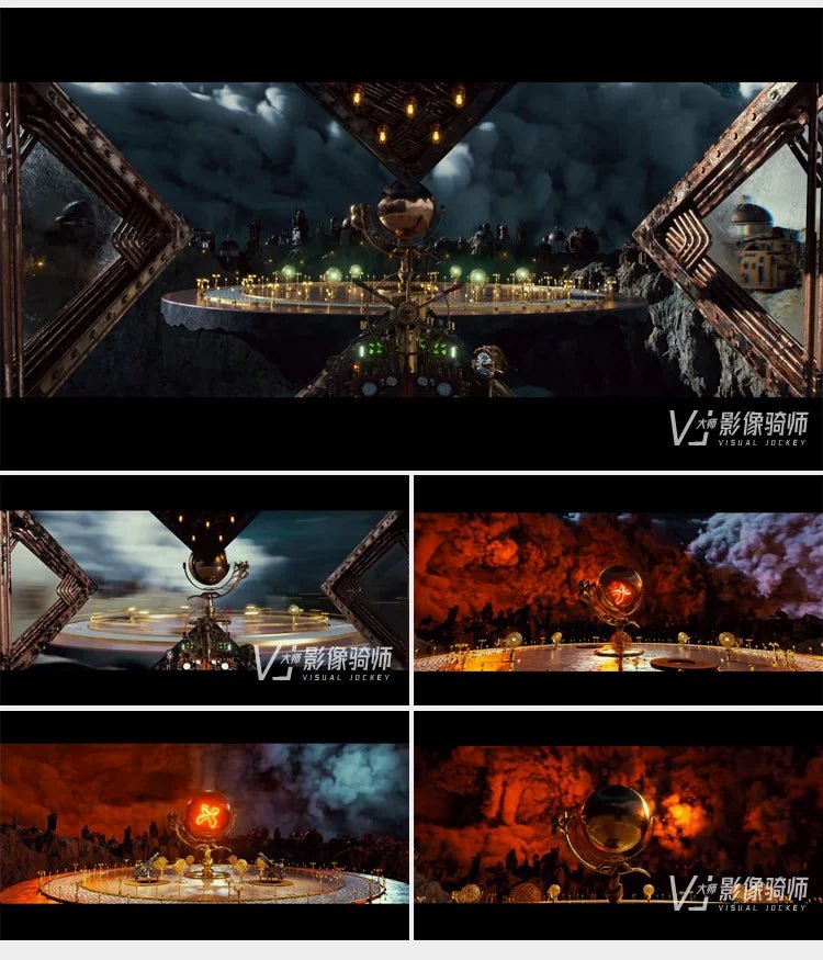 Visual Pack 🎬 | 3D Spaceship Fly - Through | Bar & Restaurant Stage LED Big Screen VJ Background Video 4K 🚀 - MICHIGO STUDIO
