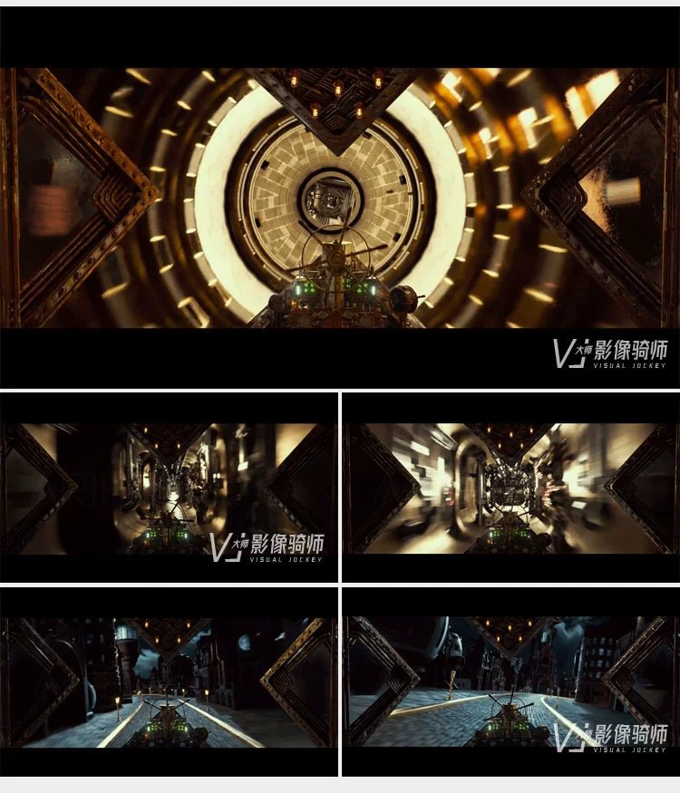 Visual Pack 🎬 | 3D Spaceship Fly - Through | Bar & Restaurant Stage LED Big Screen VJ Background Video 4K 🚀 - MICHIGO STUDIO