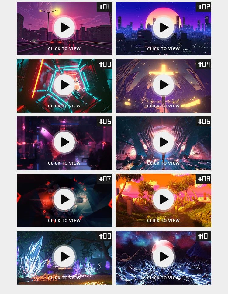 Visual Pack 🎬 | 3D Starry Sky Cool Stage Runway Fly - Through | Bar Live LED Big Screen VJ Background Video 4K ✨ - MICHIGO STUDIO