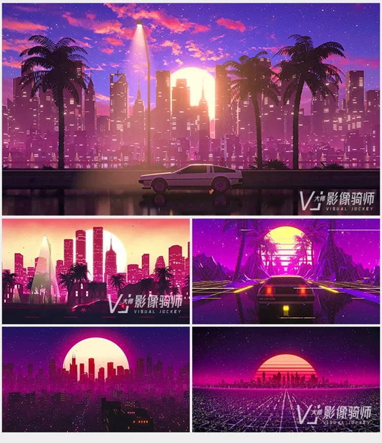 Visual Pack 🎬 | 3D Starry Sky Cool Stage Runway Fly - Through | Bar Live LED Big Screen VJ Background Video 4K ✨ - MICHIGO STUDIO