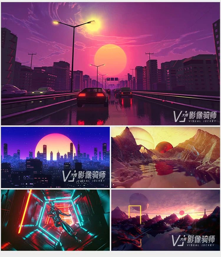 Visual Pack 🎬 | 3D Starry Sky Cool Stage Runway Fly - Through | Bar Live LED Big Screen VJ Background Video 4K ✨ - MICHIGO STUDIO