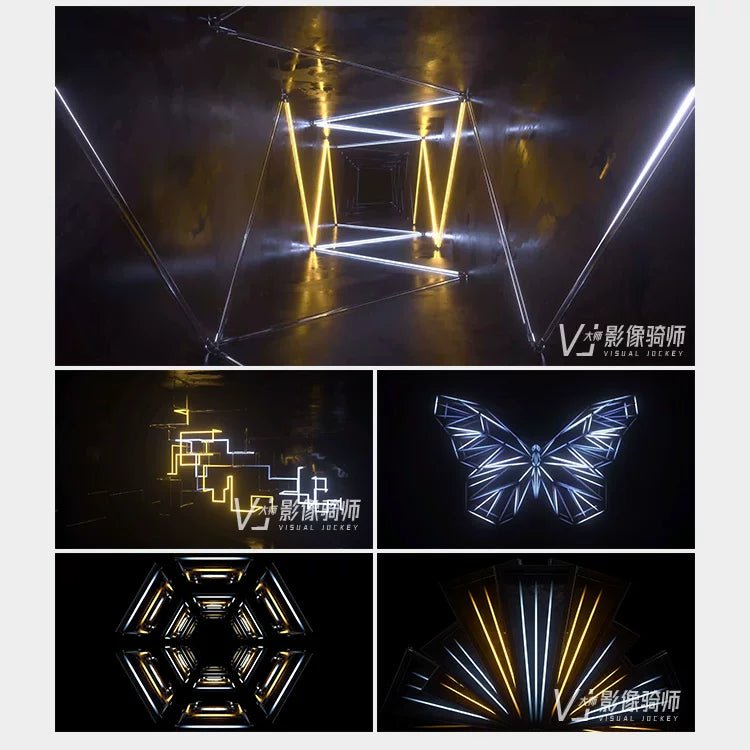 Visual Pack 🎬 | Cool 3D Light Lines Neon | Indoor Nightclub Live LED Screen Stage VJ Background Video 4K 🌈 - MICHIGO STUDIO