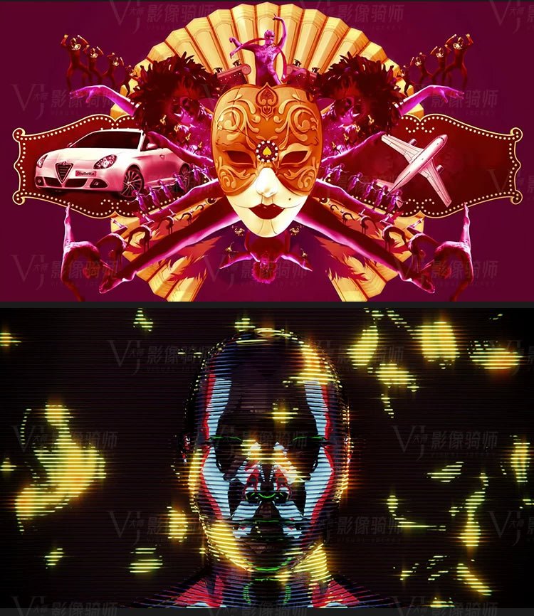 Visual Pack 🎬 | Cool Dynamic Metal Mechanical Dance | Hip Hop Nightclub LED Big Screen VJ Video Background 4K - MICHIGO STUDIO