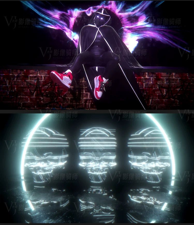 Visual Pack 🎬 | Cool Dynamic Metal Mechanical Dance | Hip Hop Nightclub LED Big Screen VJ Video Background 4K - MICHIGO STUDIO
