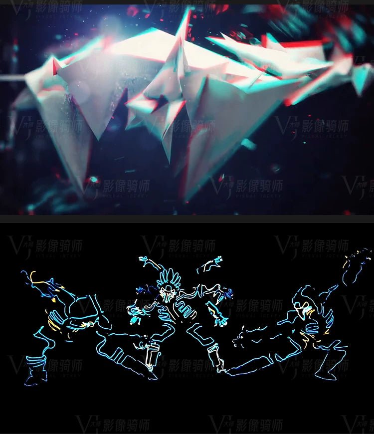 Visual Pack 🎬 | Cool Dynamic Metal Mechanical Dance | Hip Hop Nightclub LED Big Screen VJ Video Background 4K - MICHIGO STUDIO