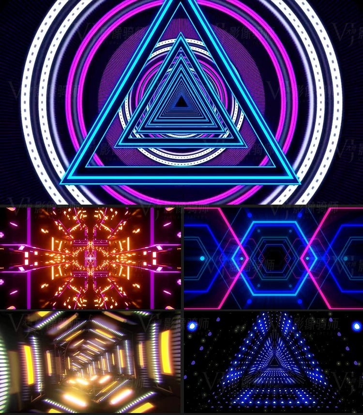 Visual Pack 🎬 | Cool Mechanical Fly - Through Dance | Ethnic Jazz Stage Bar Live LED Big Screen VJ Background Video 🔥✨ - MICHIGO STUDIO