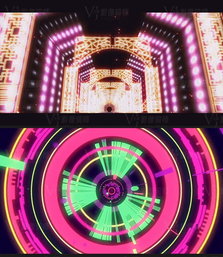 Visual Pack 🎬 | Cool Mechanical Fly - Through Dance | Ethnic Jazz Stage Bar Live LED Big Screen VJ Background Video 🔥✨ - MICHIGO STUDIO