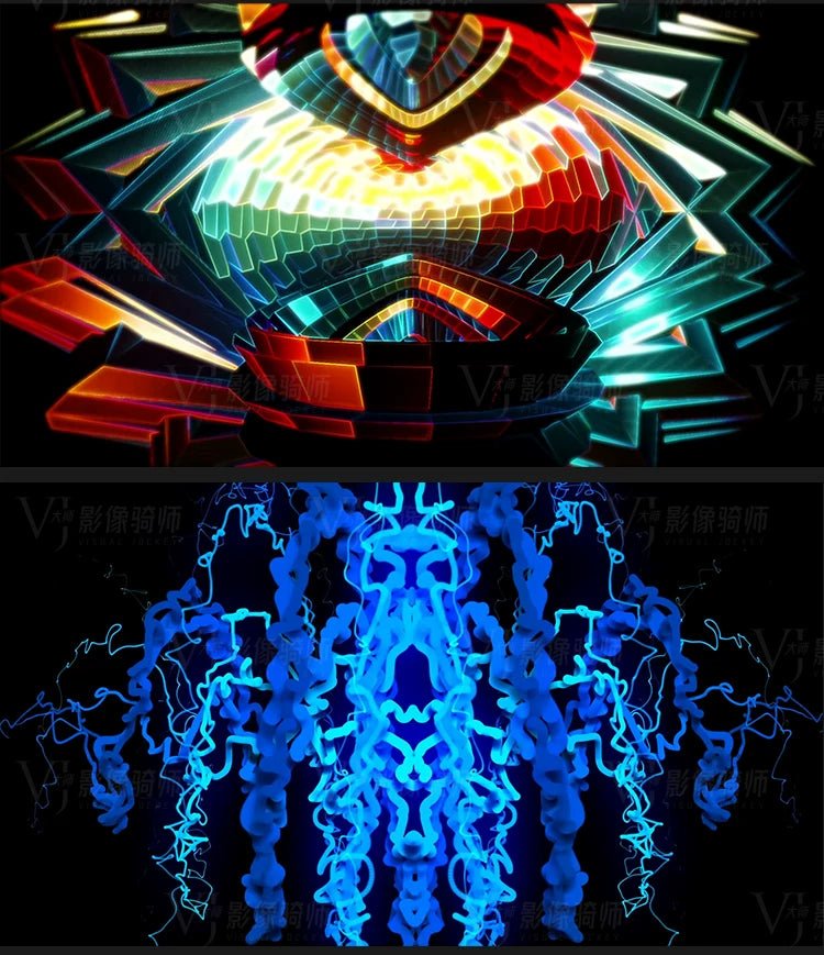Visual Pack 🎬 | Cool Mechanical Fly - Through Dance | Ethnic Jazz Stage Bar Live LED Big Screen VJ Background Video 🔥✨ - MICHIGO STUDIO