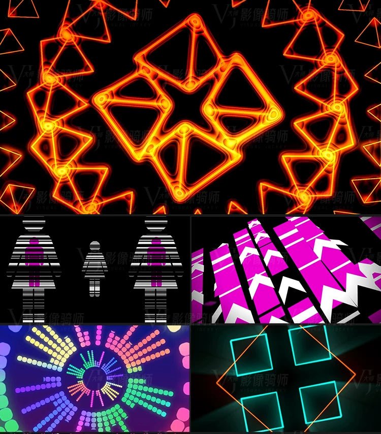 Visual Pack 🎬 | Cool Mechanical Fly - Through Dance | Ethnic Jazz Stage Bar Live LED Big Screen VJ Background Video 🔥✨ - MICHIGO STUDIO