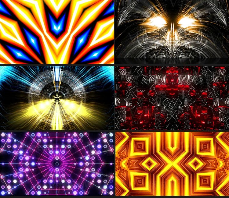Visual Pack 🎬 | Cool Mechanical Fly - Through Dance | Ethnic Jazz Stage Bar Live LED Big Screen VJ Background Video 🔥✨ - MICHIGO STUDIO