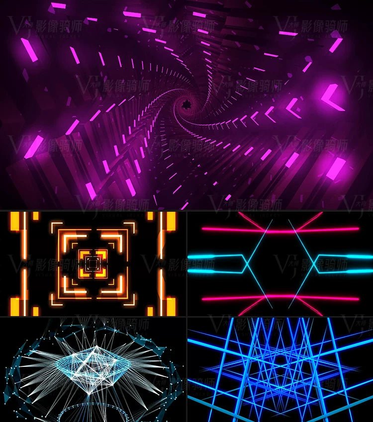 Visual Pack 🎬 | Cool Mechanical Fly - Through Dance | Ethnic Jazz Stage Bar Live LED Big Screen VJ Background Video 🔥✨ - MICHIGO STUDIO