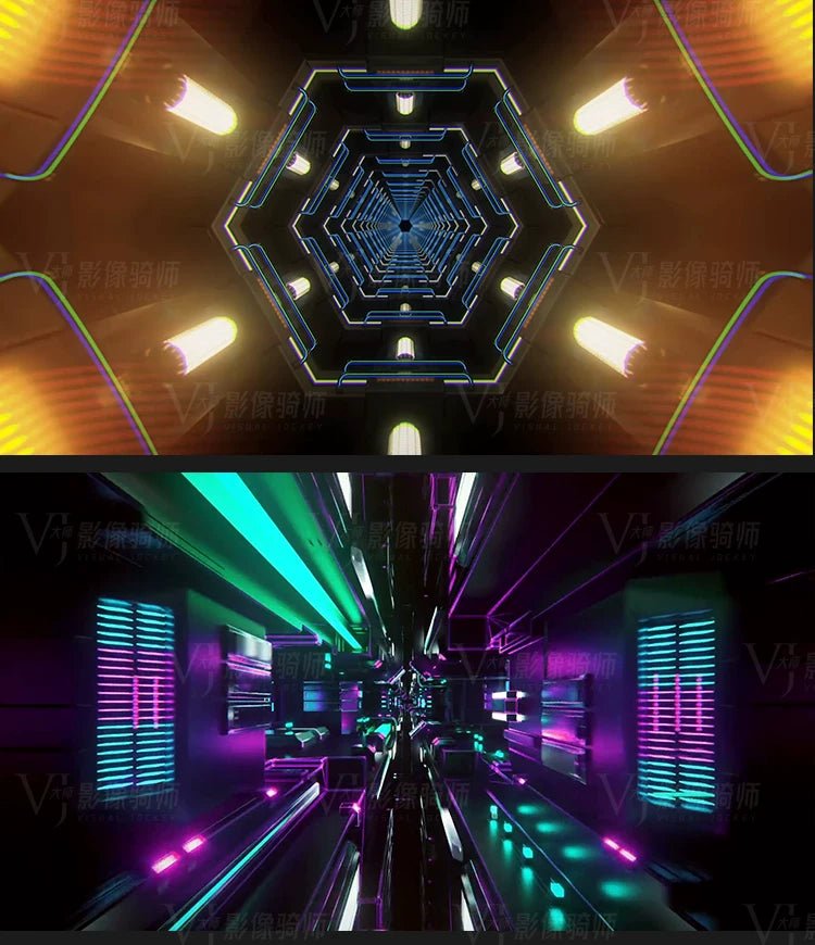 Visual Pack 🎬 | Cool Mechanical Fly - Through Dance | Ethnic Jazz Stage Bar Live LED Big Screen VJ Background Video 🔥✨ - MICHIGO STUDIO