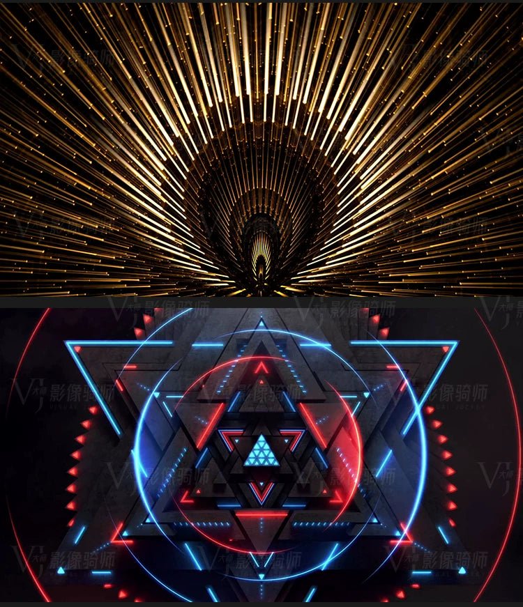 Visual Pack 🎬 | Cool Mechanical Fly - Through Dance | Ethnic Jazz Stage Bar Live LED Big Screen VJ Background Video 🔥✨ - MICHIGO STUDIO