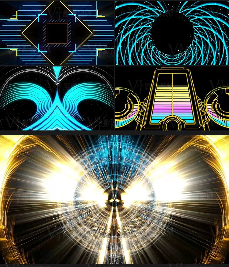 Visual Pack 🎬 | Cool Mechanical Fly - Through Dance | Ethnic Jazz Stage Bar Live LED Big Screen VJ Background Video 🔥✨ - MICHIGO STUDIO
