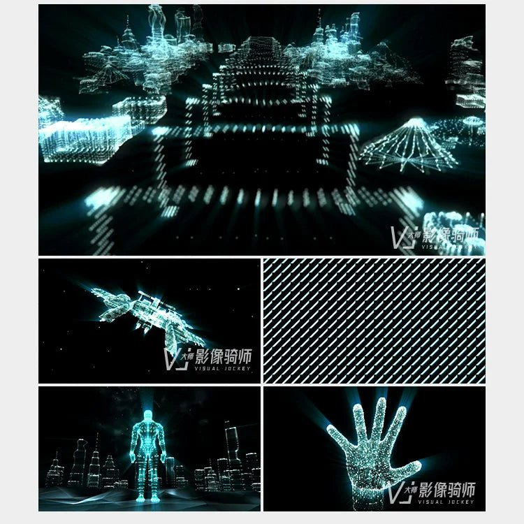 Visual Pack 🎬 | Neon Tech Light Planet 🌐 Loop | LED VJ Video Background for Bar Nightclub Stage Performance - MICHIGO STUDIO