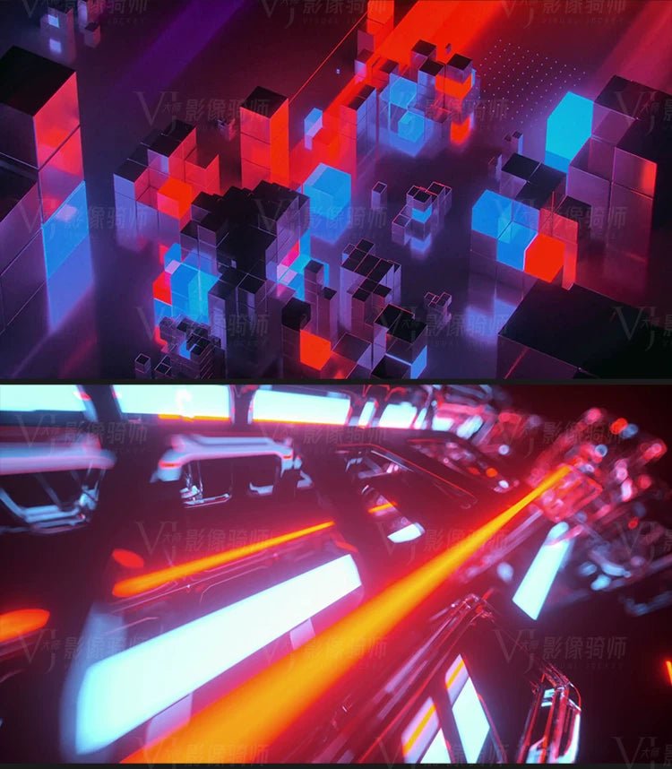Visual Pack 🎬 | Retro Dynamic Graphic Motion | Cool Stage Bar Nightclub Live LED Screen VJ Loop Video Background - MICHIGO STUDIO