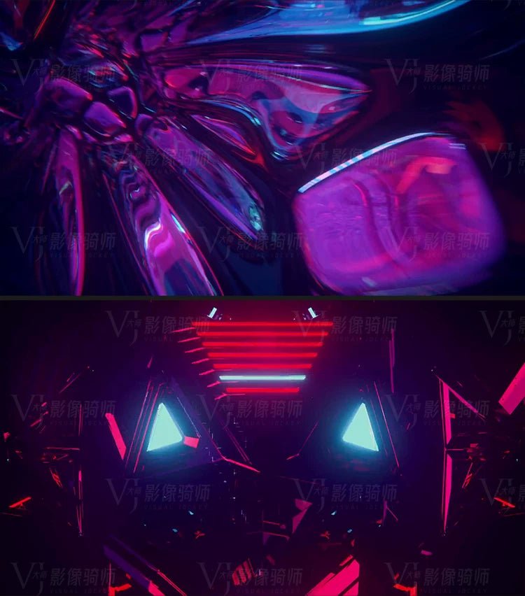 Visual Pack 🎬 | Retro Dynamic Graphic Motion | Cool Stage Bar Nightclub Live LED Screen VJ Loop Video Background - MICHIGO STUDIO
