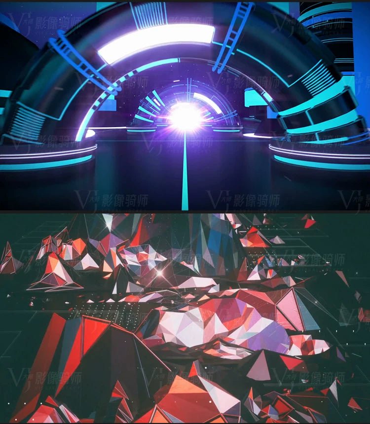 Visual Pack 🎬 | Retro Dynamic Graphic Motion | Cool Stage Bar Nightclub Live LED Screen VJ Loop Video Background - MICHIGO STUDIO