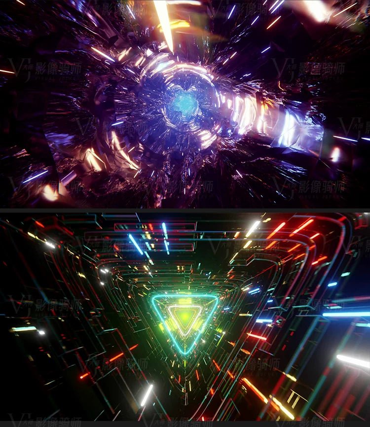 Visual Pack 🎬 | Stage Tech Light Tunnel Fly - Through | Bar Nightclub Live LED Big Screen VJ Background Video 4K 💡🚀✨ - MICHIGO STUDIO