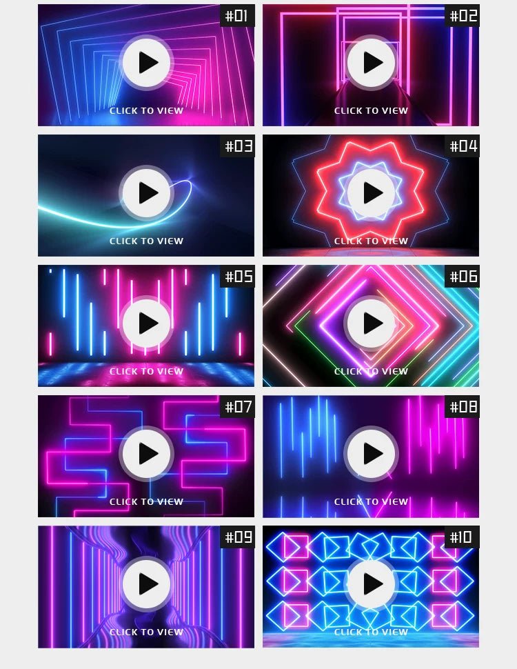 Visual Pack 🎬 | Vibrant Neon Light Motion | Nightclub Bar Stage LED Screen Live VJ Loop Background 4K 🔥🎶 - MICHIGO STUDIO