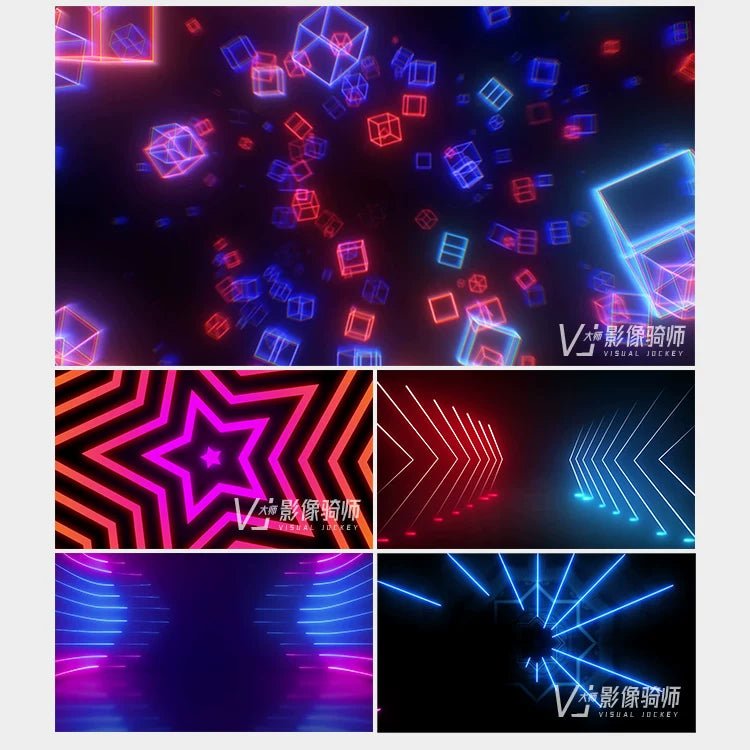 Visual Pack 🎬 | Vibrant Neon Light Motion | Nightclub Bar Stage LED Screen Live VJ Loop Background 4K 🔥🎶 - MICHIGO STUDIO