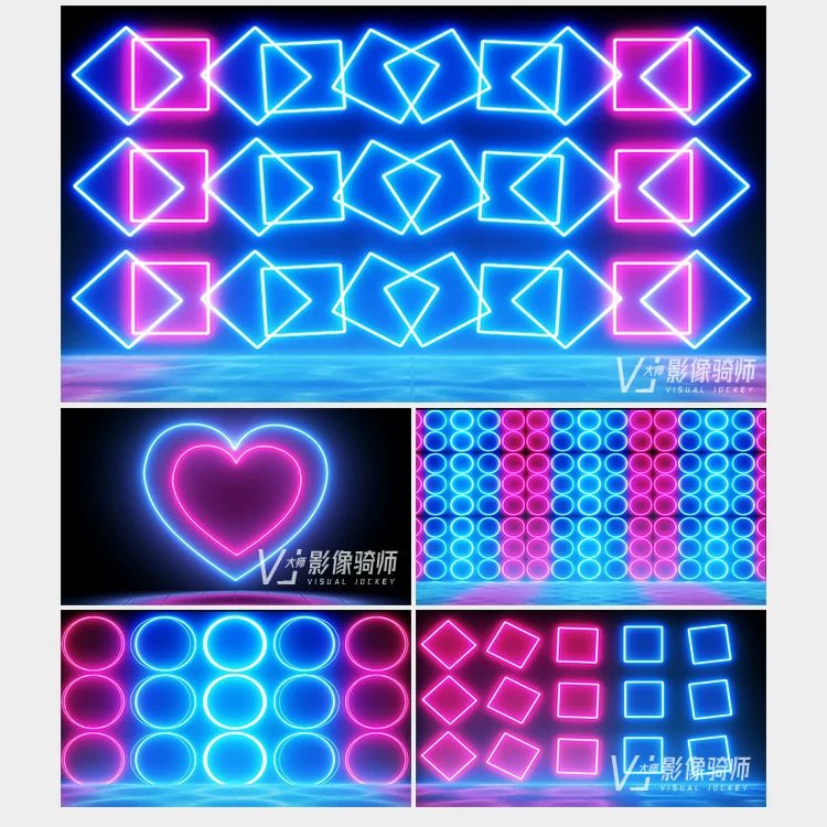 Visual Pack 🎬 | Vibrant Neon Light Motion | Nightclub Bar Stage LED Screen Live VJ Loop Background 4K 🔥🎶 - MICHIGO STUDIO
